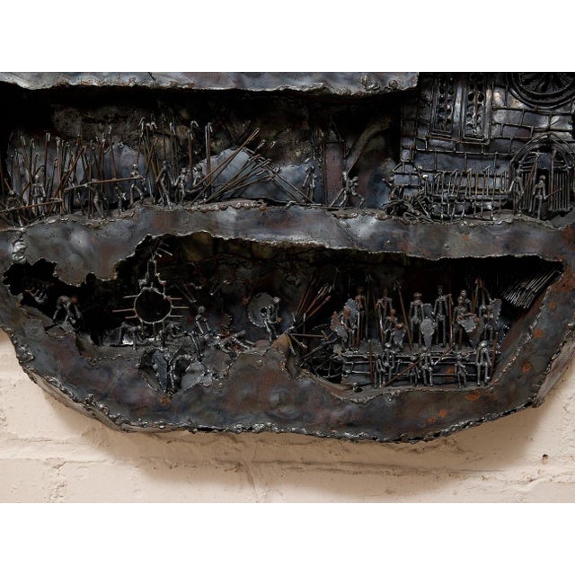 Vintage Metal Assemblage Sculpture For Sale - Image 4 of 10