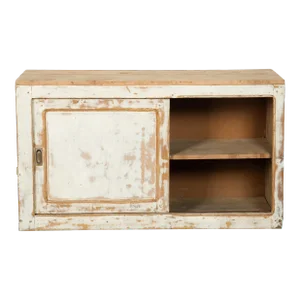 Early 20th Century Vintage Chippy Wood French Cabinet