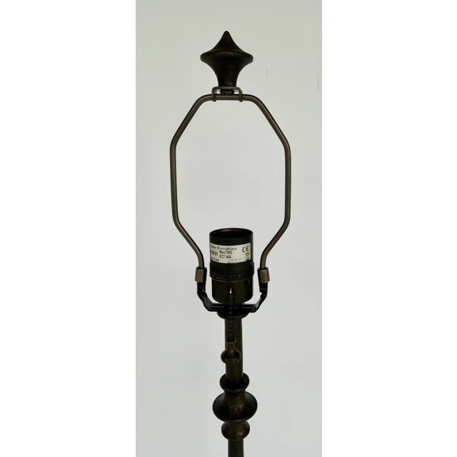 Transitional Baker Transitional Iron Frille Table Lamp For Sale - Image 3 of 5