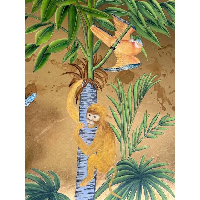 If you love the look of De Gournay wallpaper but not the price, this is for you. Tropical Chinoiserie Hand-Painted...