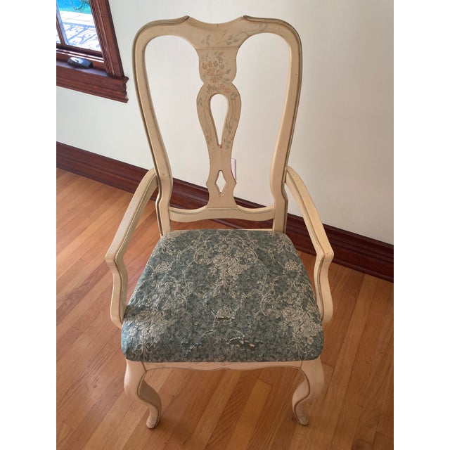 Country French Hand - Painted Accent Chair For Sale - Image 12 of 12