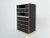 Michel Pigneres 1970s Vintage Michel Pigneres Brass Chrome Black Cabinet Secretaire For Sale - Image 4 of 13