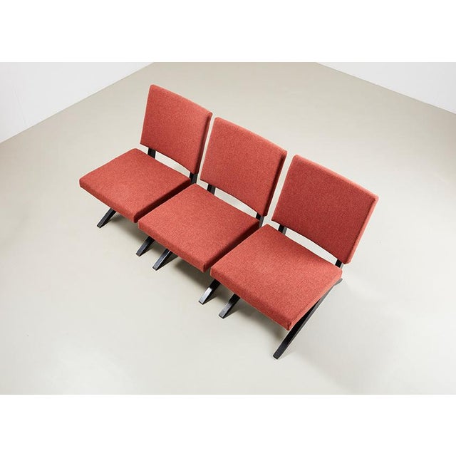 Wood Scissor Easy Chairs Model Fb18 by Jan Van Grunsven for Pastoe, the Netherlands, 1955, Set of 3 For Sale - Image 7 of 11