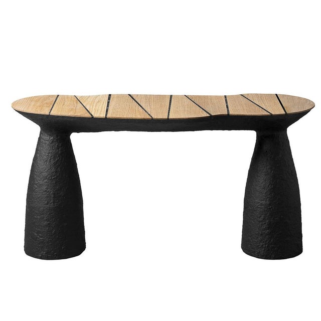 Modern Minimalist Black Bench by Donatas For Sale - Image 11 of 11
