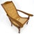 Wood Solid Turned Teak Mid Century Modern Cane Back Lounge Chair MINT For Sale - Image 7 of 18
