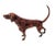 Copper Antique Copper Finish Metal Dog Sculpture For Sale - Image 8 of 11