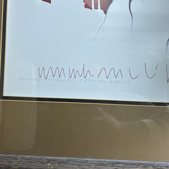 Signed Amado Maurilio Peña Southwestern Figural Print, Framed 29" For Sale - Image 4 of 8