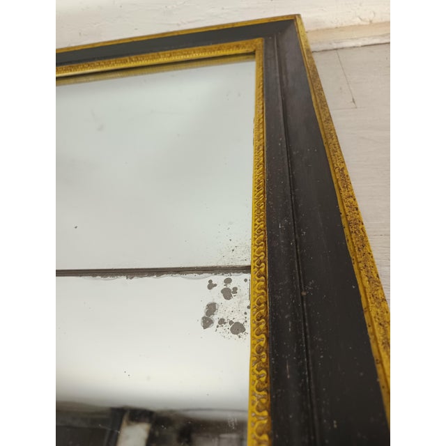 Antique Patinated Mirror in Fir For Sale - Image 5 of 16