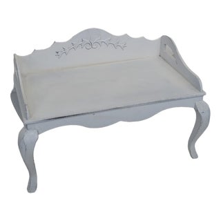 French Bleached Breakfast Tray from Cauntry Corner Saran Grace For Sale