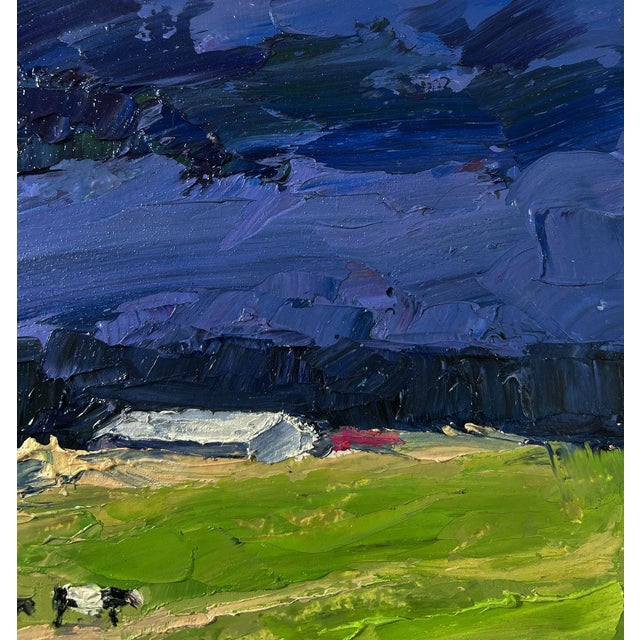 2020s Oil Painting Evening Field Boris Serdyuk For Sale - Image 5 of 10