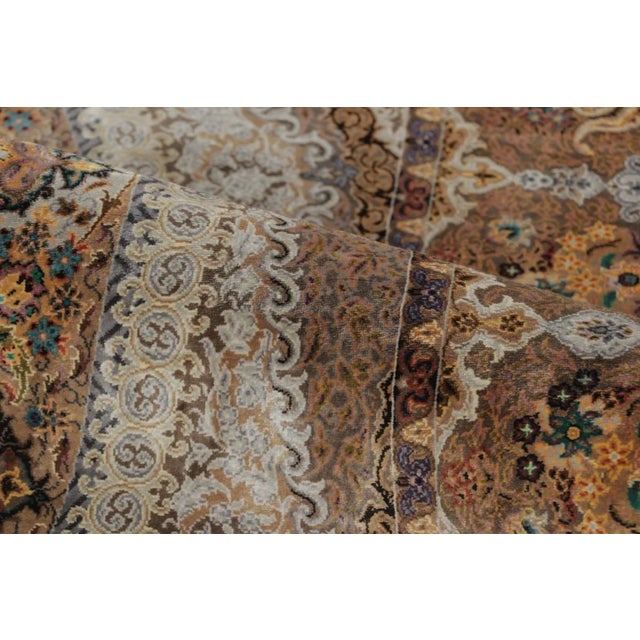 Rug & Kilim’s Modern Turkish Rug With Stately Central Medallion in Brown Hues For Sale In New York - Image 6 of 9
