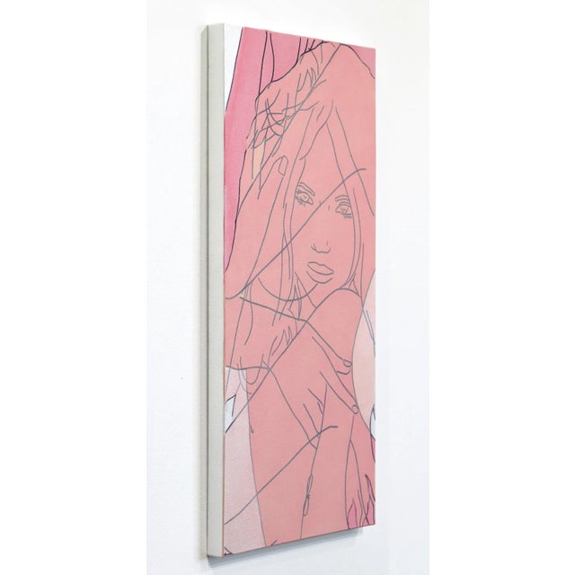 "Untitled (Pinks XIV)" Contemporary Original Minimalist Figurative Painting by Hilary Bond For Sale In Los Angeles - Image 6 of 8