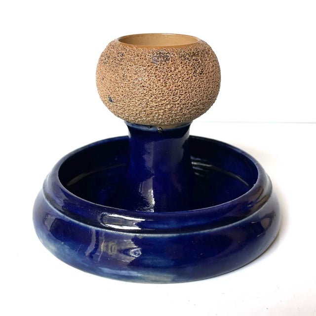 Royal Blue Antique Royal Doulton Match Striker For Sale - Image 8 of 8
