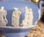 English Vintage Wedgwood Blue Jasperware Covered Sugar Bowl or Lidded Trinket Dish For Sale - Image 3 of 11