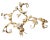 1950s Mid Century Italian Tole Brass Floral Wall Sconce Sculpture For Sale - Image 5 of 5