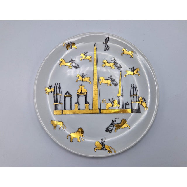 Wall Plate by Piero Fornasetti, Italy 1950s For Sale - Image 9 of 10