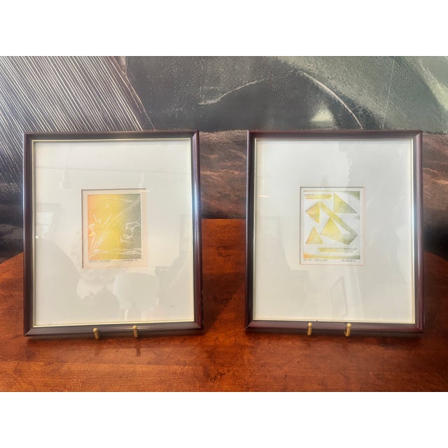 Pair of 1976 Signed Artists Proof Color Etchings For Sale In Chicago - Image 6 of 7