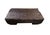 Sculptural Solid Suar Wood Coffee Table With Espresso Burnt Finish For Sale - Image 9 of 9