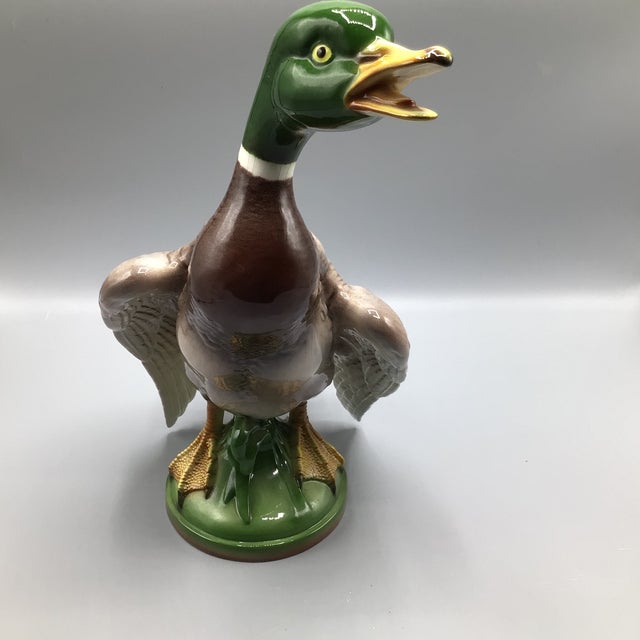 Ceramic Vintage Ball Art Ware Pottery Mallard Duck For Sale - Image 7 of 12