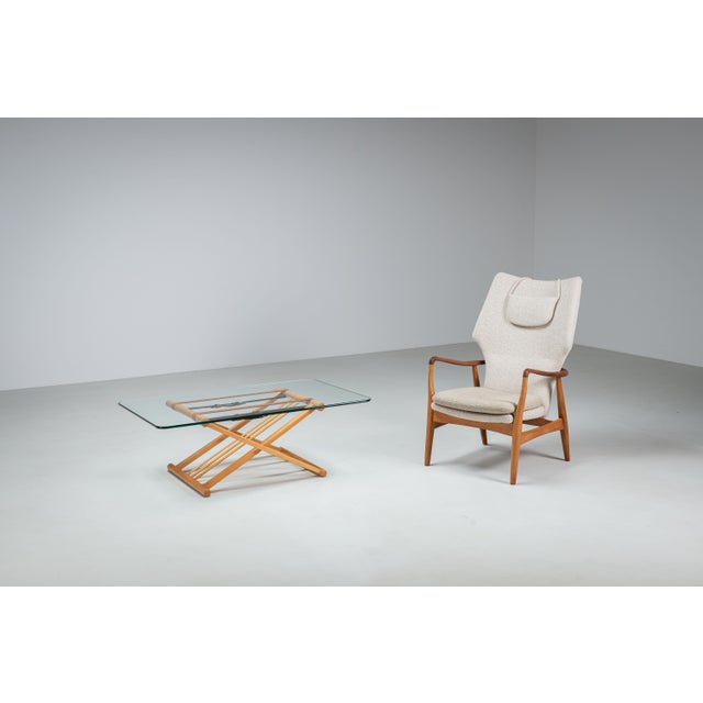 Brown Vintage Coffee Table by Andreas Hansen for Haslev, 1990s For Sale - Image 8 of 18