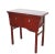 Small Red Antique Wine Console Table For Sale - Image 4 of 8