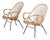 Rattan Chairs from Gebroeders Jonkers, Netherlands, 1950s, Set of 2 For Sale