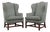 Pair of Kittinger Williamsburg High Back Wing Chairs For Sale