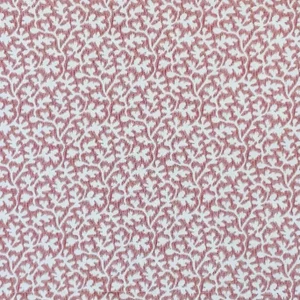 Designer P Kaufmann Waverly Pink & Ivory Portia Botanical Floral Leaf Leaves Scroll Vine Fabric Sample