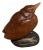 Amalric Walter Henri Berge Pate De Verre Brown Bird Paperweight For Sale