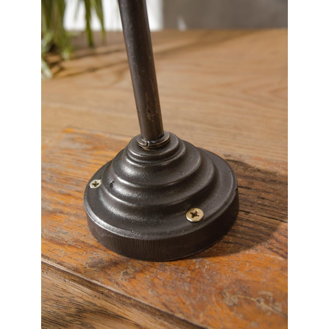 Vintage German Bauhaus Task Desk Lamp with Enamel Shade from Rademacher, 1920s For Sale - Image 4 of 18
