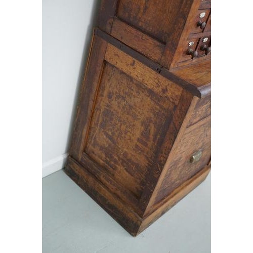 Early 20th Century French Oak Jewelers Cabinet For Sale - Image 18 of 18