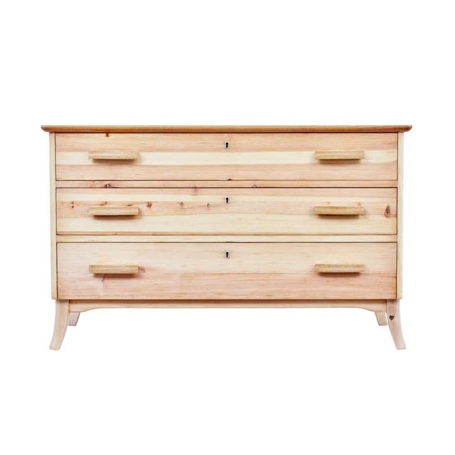 Mid 20th Century Swedish Pine Chest of Drawers, 1960s For Sale - Image 6 of 9