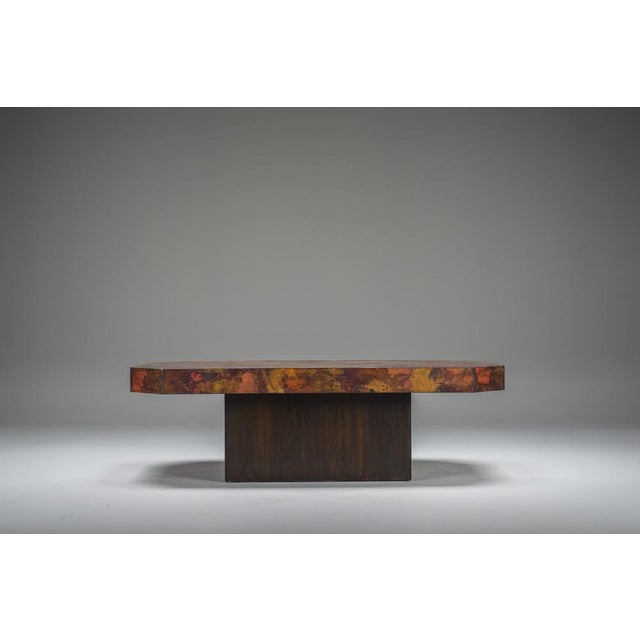 Vintage Copper Coffee Table by Bernhard Rohne, 1970s For Sale - Image 10 of 12