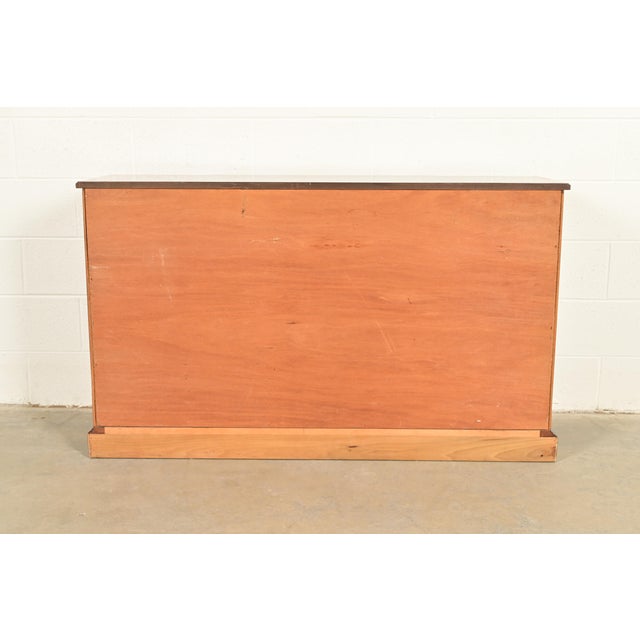 Councill Georgian Banded Mahogany Sideboard, Credenza, or Bar Cabinet For Sale - Image 13 of 14