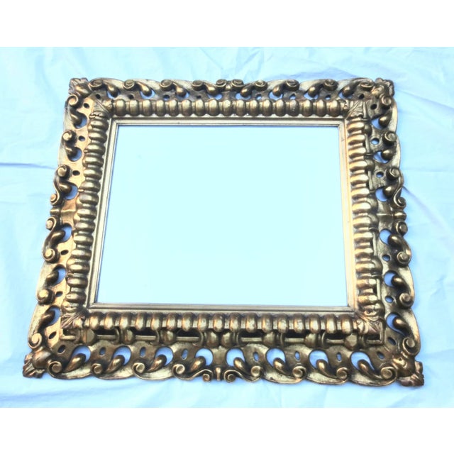 Antique Italian Gilt Wood Mirror For Sale - Image 10 of 10