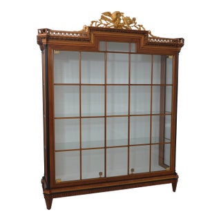 Colombo Mobili Italian Biedermeir Style Curio Display Cabinet For Sale