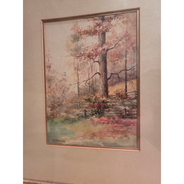 Antique Watercolor Landscape Painting For Sale - Image 12 of 16