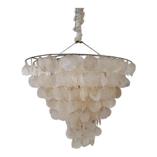 Serena Capiz Shell Chandelier by Oly Studio For Sale