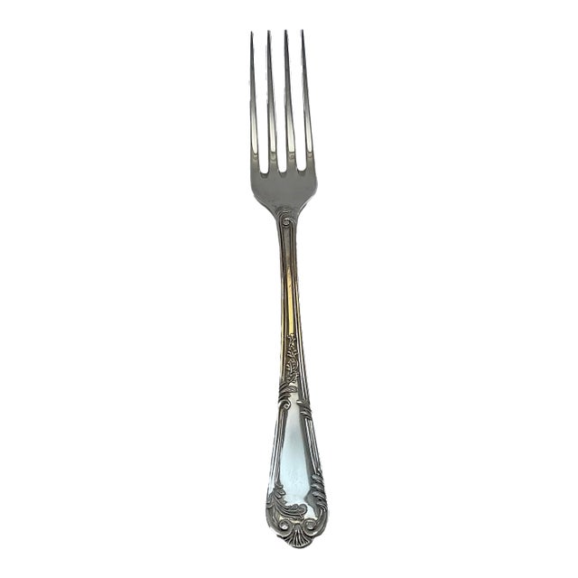 1980s Silver Dinner Fork, La Regence For Sale