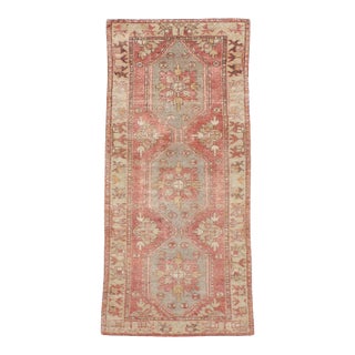 Galerie Shabab Collection Mid-20th Century Turkish Oushak Throw Rug For Sale