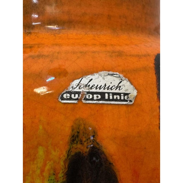 Large West German Brutalist Vase from Scheurich Keramik, 1970s For Sale - Image 6 of 8