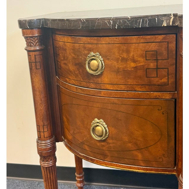 Drexel Heritage Drexel Heritage Serpentine Inlaid Sideboard For Sale - Image 4 of 12