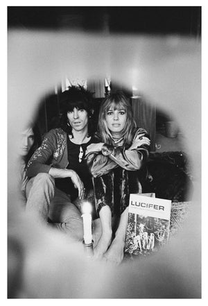 'Keith Richards and Anita Pallenberg' Unframed Archival Pigment Print