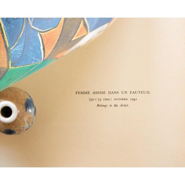 1940s 1946 After Pablo Picasso "Woman in an Armchair", English Edition Offset Lithograph For Sale - Image 5 of 7