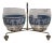 Creamer and Sugar With Grape Design in Caddie For Sale