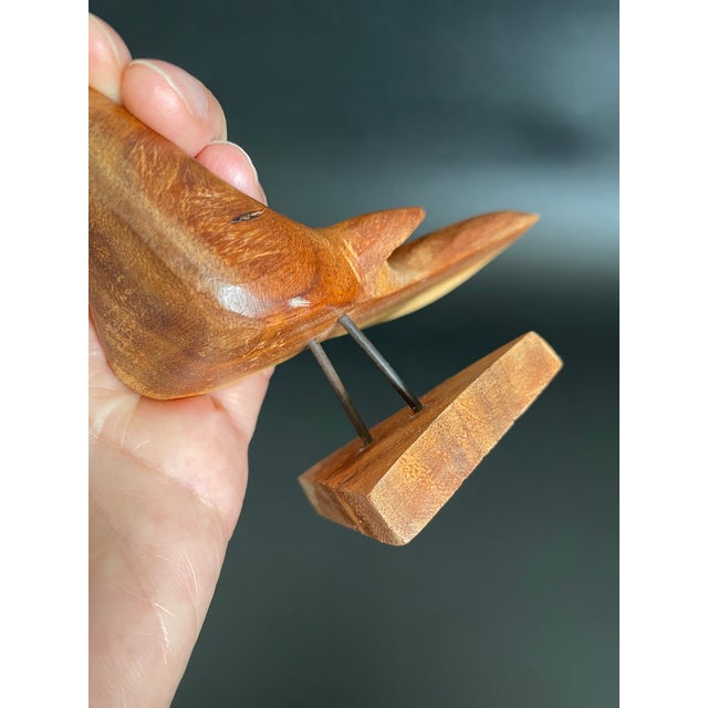 Mid Century Modern Teak Wood Bird For Sale - Image 10 of 12