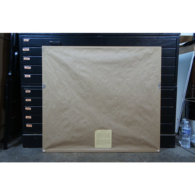 Hoi Lebadang 1960s Abstract Equestrian Pair of Horses Lithograph Print, Framed For Sale - Image 12 of 12