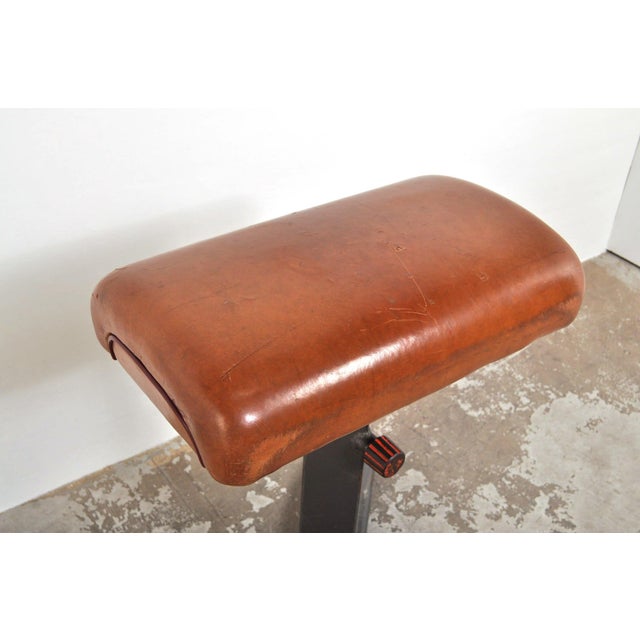 Vintage Leather Gymnastic Horse, 1950s For Sale - Image 6 of 13