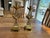 Pair of Vintage Brass Candleholders-Asian For Sale - Image 4 of 8