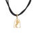Contemporary Carrera Y Carrera Horse Diamond Necklace 18k Gold Leather Chain Jewelry 2000s For Sale - Image 3 of 5